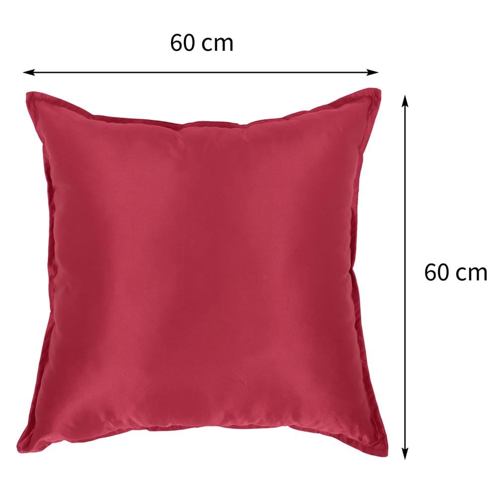 หมอนอิง HOME LIVING STYLE SATINY 24X24 นิ้ว สีแดง