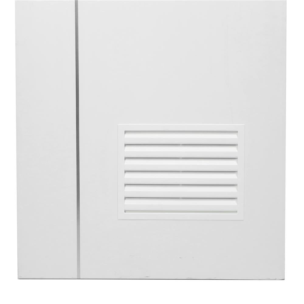 ประตูห้องน้ำ UPVC AZLE BN-01 เกล็ดล่าง 70X200 ซม. สีขาว เจาะลูกบิด