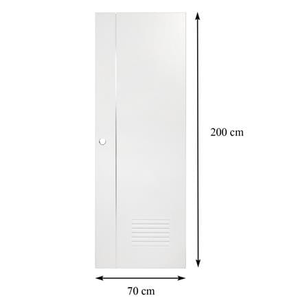 ประตูห้องน้ำ UPVC AZLE BN-01 เกล็ดล่าง 70X200 ซม. สีขาว เจาะลูกบิด_6