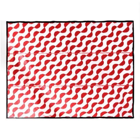 เสื่อพกพา MAT-ER WAVE 150X200 ซม. สีแดง/ขาว_0