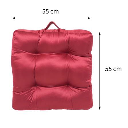 เบาะรองนั่ง HOME LIVING STYLE SATINY 22X22 นิ้ว สีแดง_8