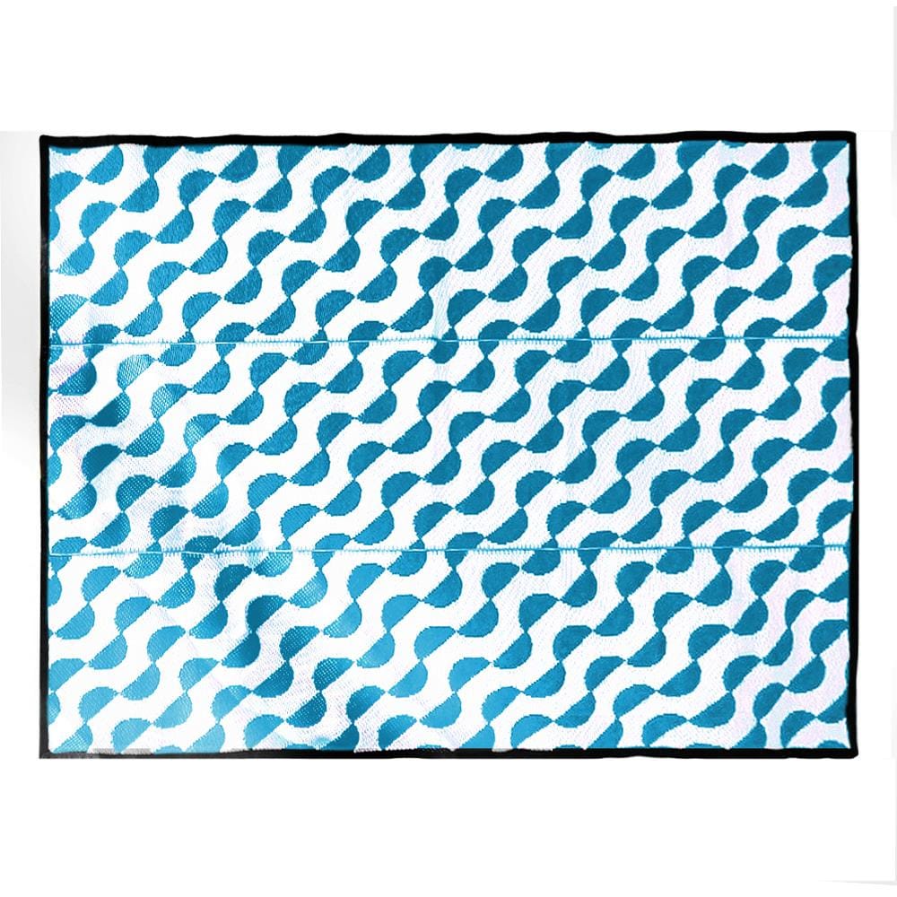 เสื่อพกพา MAT-ER TURQOUISE 150X200 ซม. สีขาว/ฟ้า