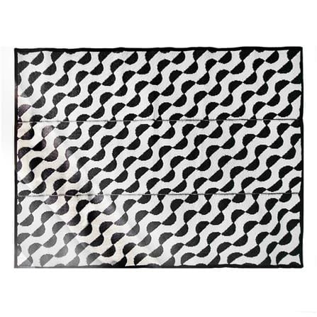 เสื่อพกพา MAT-ER WAVE 150X200 ซม. สีขาว/ดำ