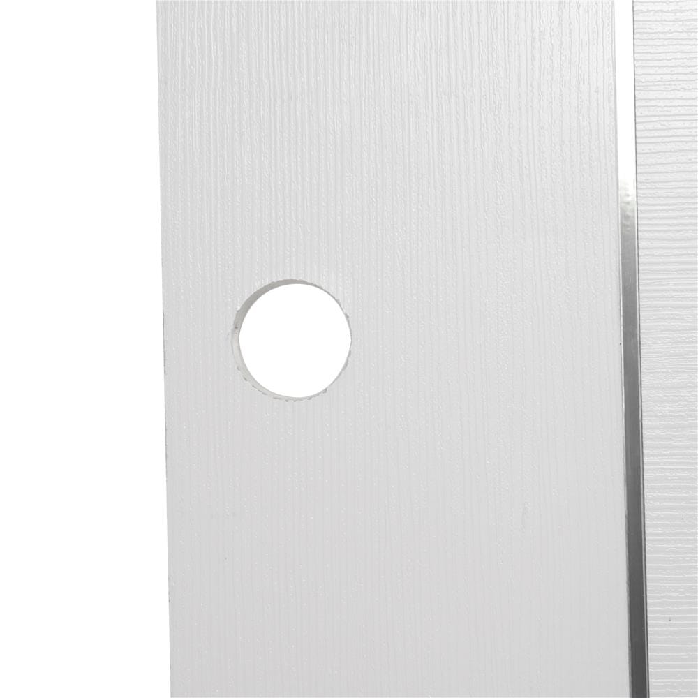 ประตูภายนอก UPVC เจาะลูกบิด AZLE LT-09 80X200 ซม. สีขาว