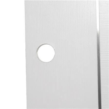 ประตูภายนอก UPVC เจาะลูกบิด AZLE LT-09 80X200 ซม. สีขาว_2