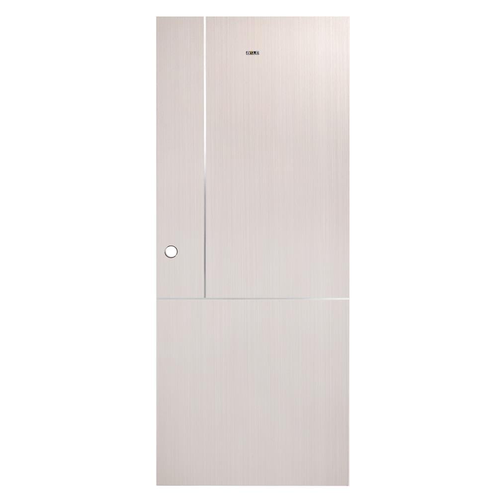 ประตูภายใน UPVC AZLE LT-11 80X200 ซม. สี ASH เจาะลูกบิด