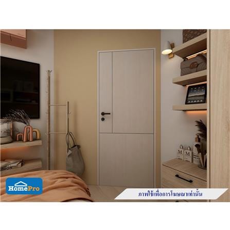 ประตูภายใน UPVC AZLE LT-11 80X200 ซม. สี ASH เจาะลูกบิด_5
