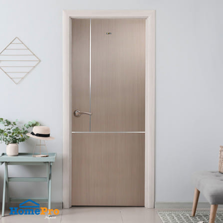 ประตูภายใน UPVC เจาะลูกบิด AZLE LT-11 80x200 ซม. สี STONE GREY_5