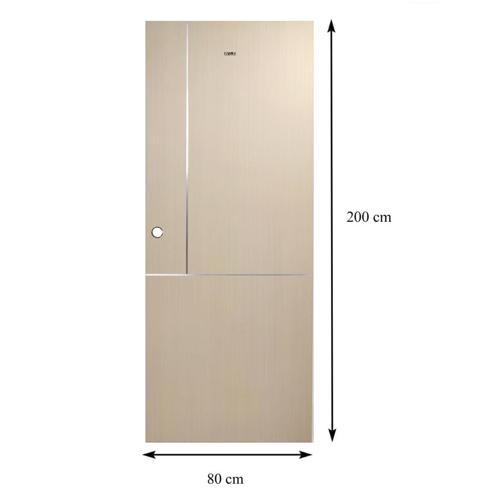 ประตูภายใน UPVC AZLE LT-11 80X200 ซม. สีบีช เจาะลูกบิด