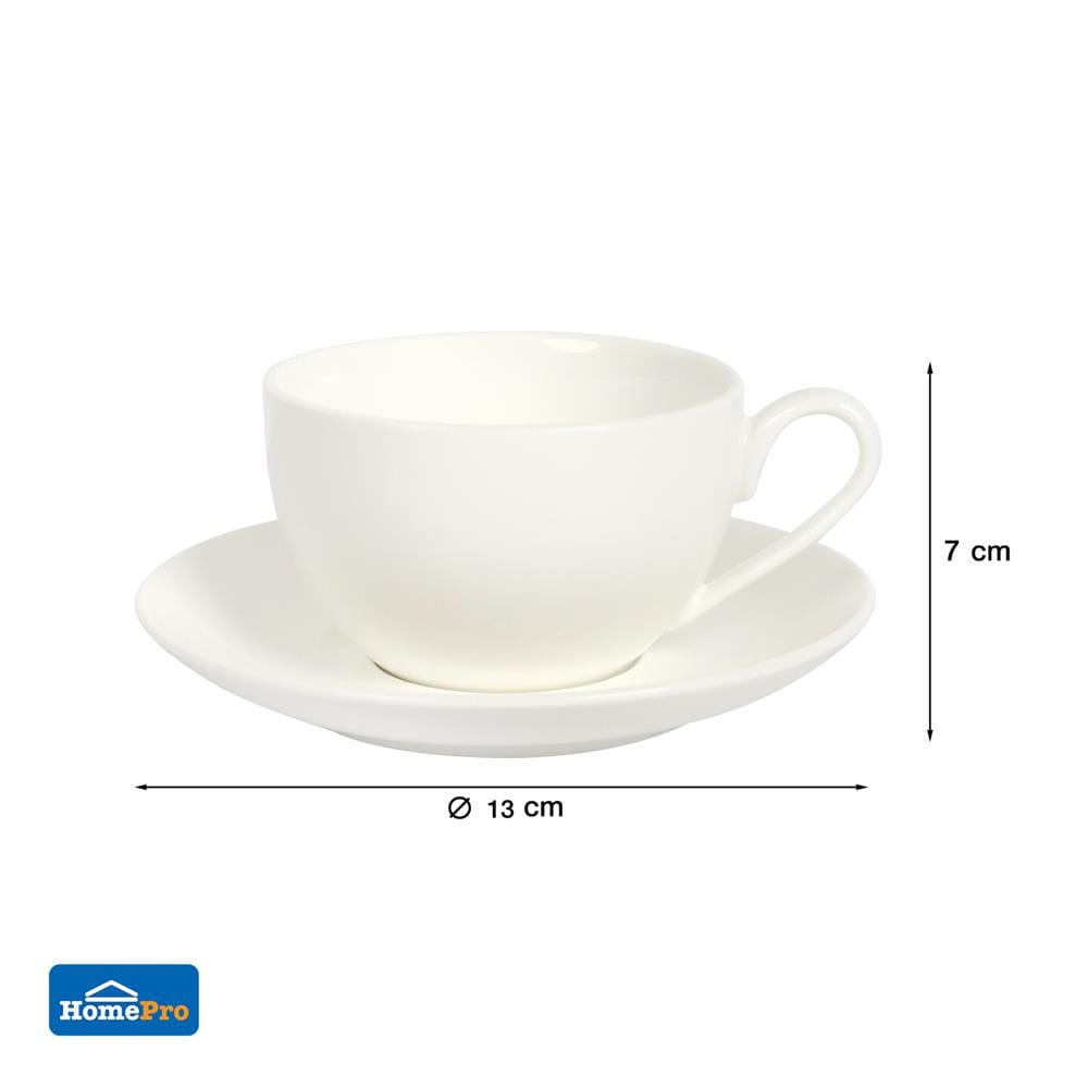 ชุดถ้วยกาแฟ PORCELAIN 150 มล. KECH SNOW