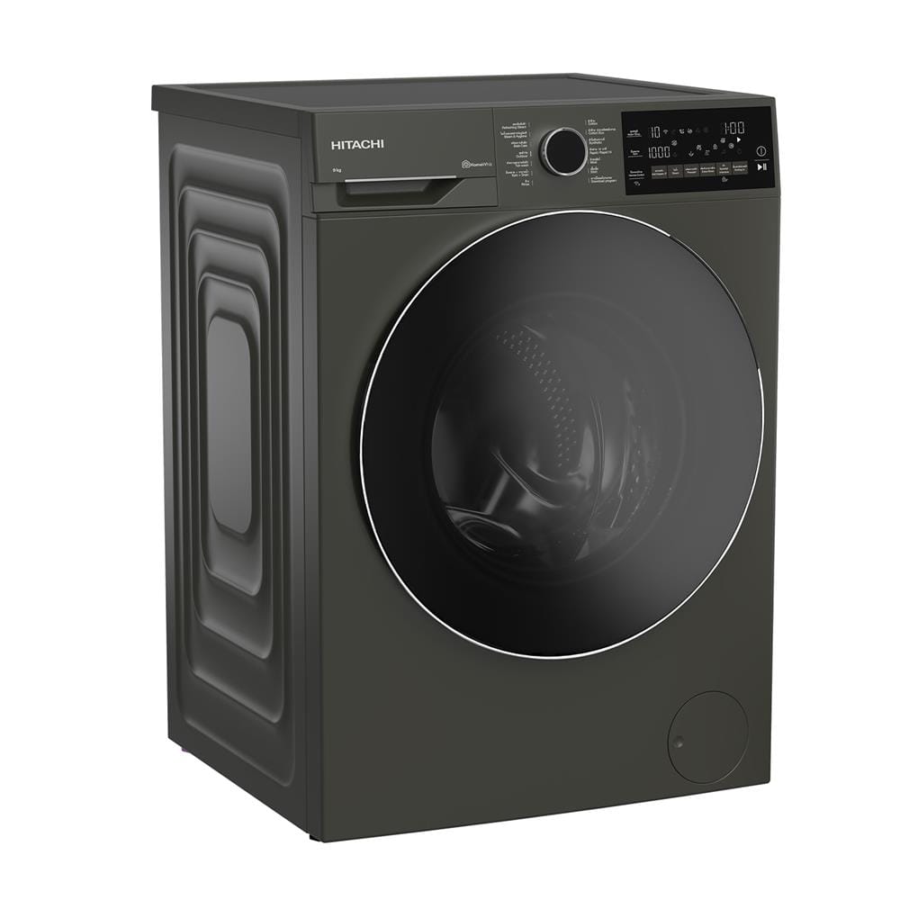 เครื่องซักผ้าฝาหน้า HITACHI BD90XFVEM 9 กก. 1400RPM อินเวอร์เตอร์ สีดำ