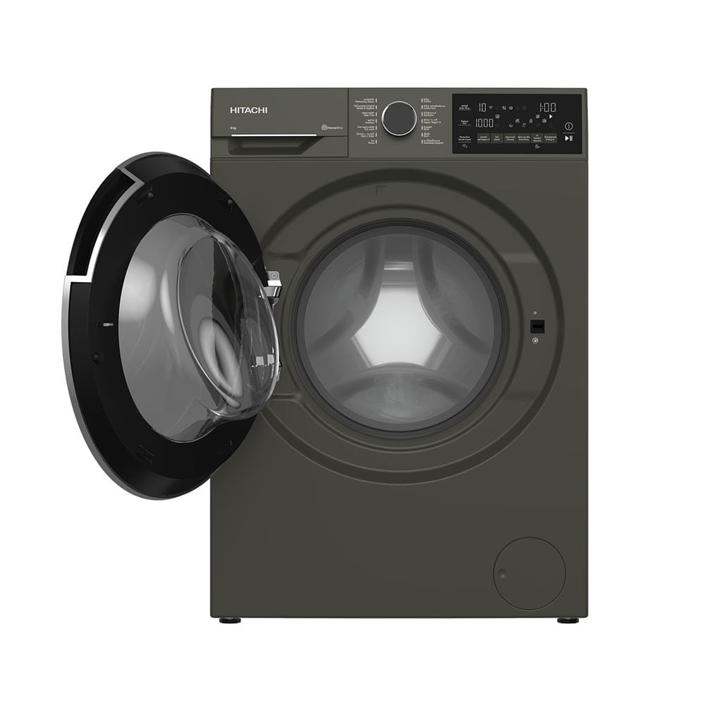 เครื่องซักผ้าฝาหน้า HITACHI BD90XFVEM 9 กก. 1400RPM อินเวอร์เตอร์ สีดำ