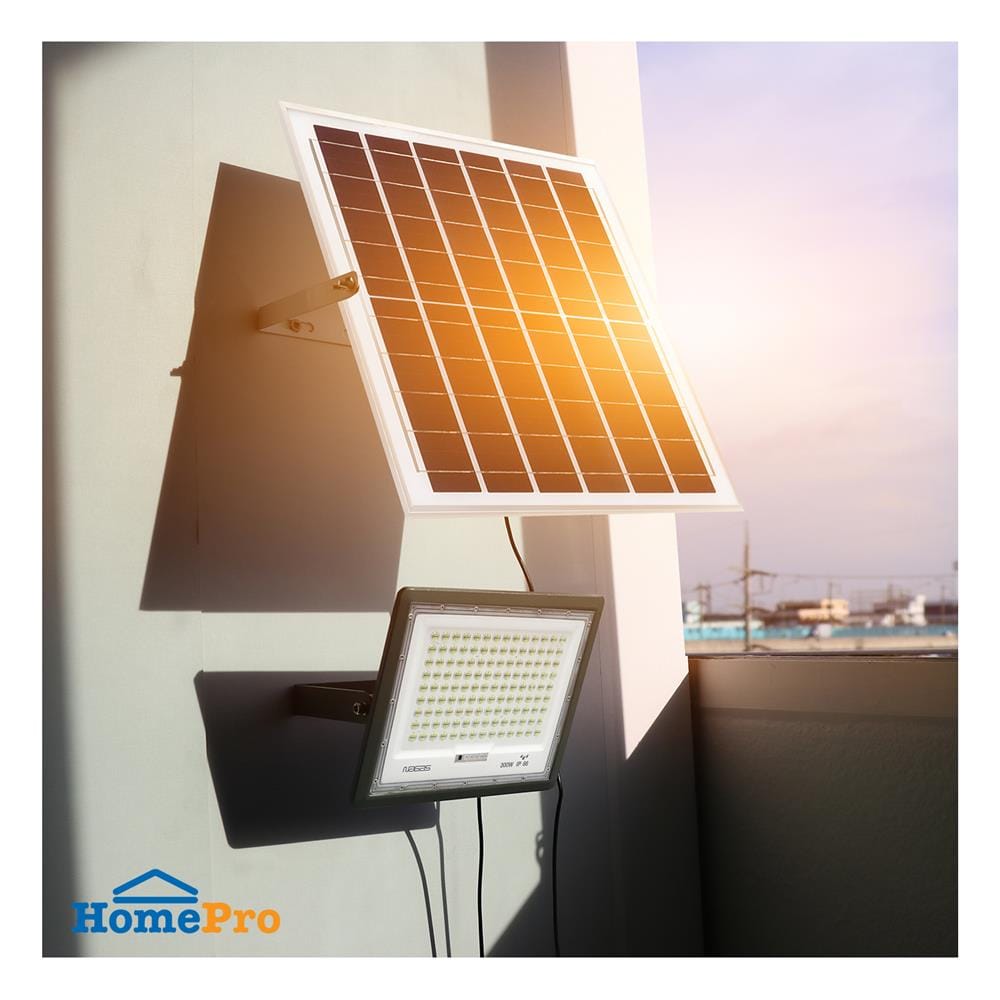 ไฟสปอตไลท์ SOLAR NAGAS BRIGHT 300 วัตต์ DAYLIGHT สีเทา