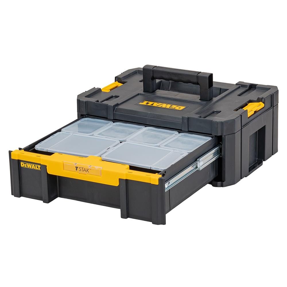 กล่องเครื่องมือแบบลิ้นชัก DEWALT TSTAK DWST1-70705 20 นิ้ว สีเหลือง-ดำ