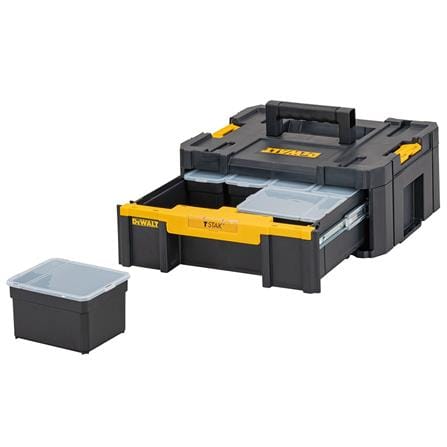กล่องเครื่องมือแบบลิ้นชัก DEWALT TSTAK DWST1-70705 20 นิ้ว สีเหลือง-ดำ_2