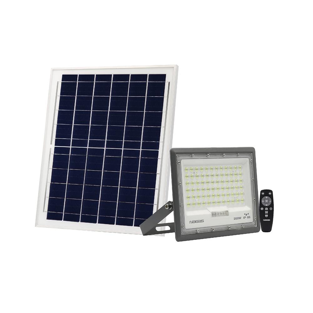 ไฟสปอตไลท์ SOLAR NAGAS BRIGHT 200 วัตต์ DAYLIGHT สีเทา
