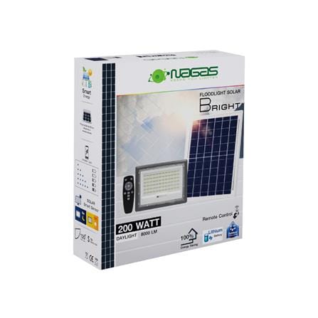 ไฟสปอตไลท์ SOLAR NAGAS BRIGHT 200 วัตต์ DAYLIGHT สีเทา_6