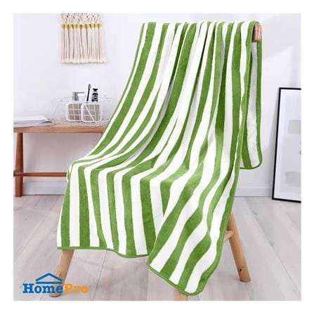 ผ้าขนหนู HANSEN 27X55 นิ้ว สี GREEN-WHITE_1