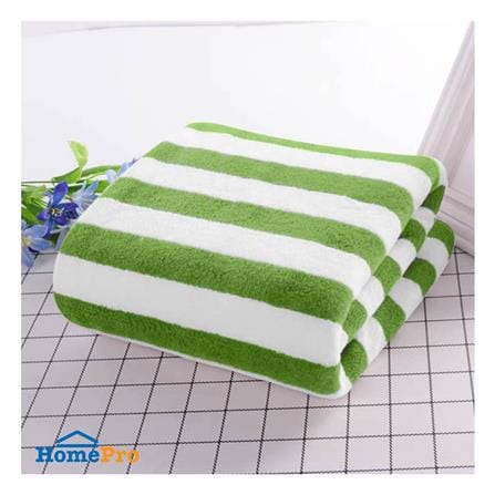 ผ้าขนหนู HANSEN 27X55 นิ้ว สี GREEN-WHITE_2
