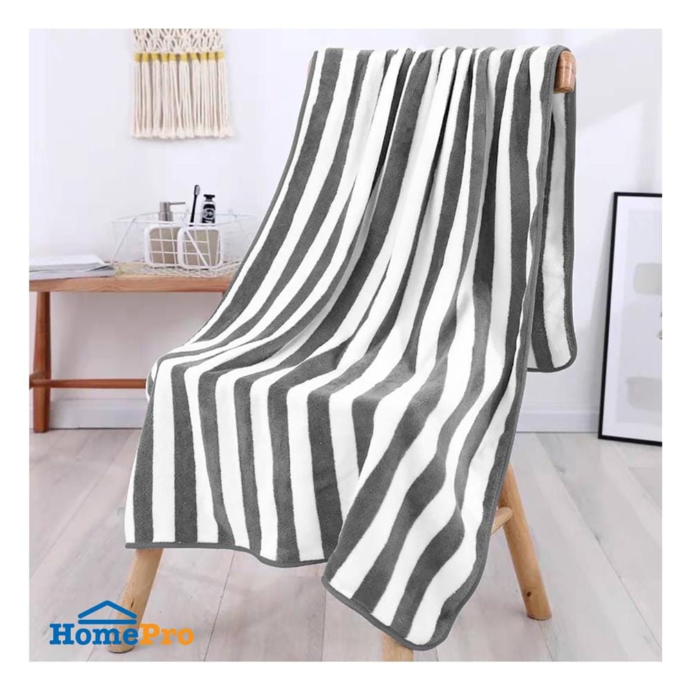 ผ้าขนหนู HANSEN 27X55 นิ้ว สี GREY-WHITE