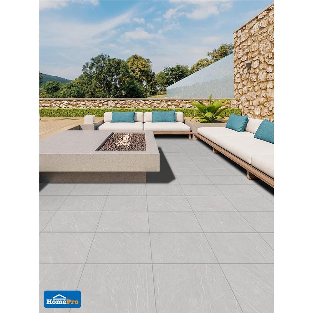 กระเบื้องพื้นพอร์ซเลน 60x60 ซม. CERGRES มิรันเต้ เทาอ่อน A 1.44