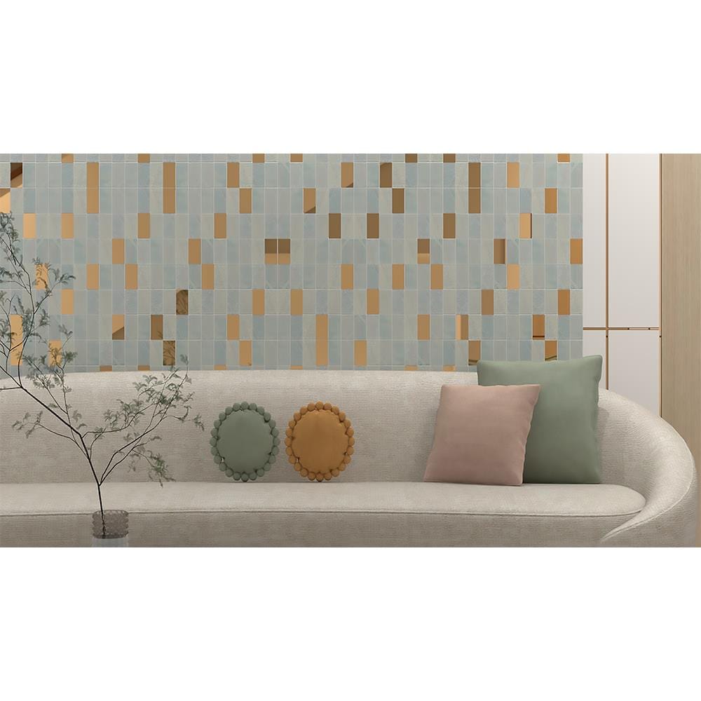 โมเสคแก้ว 30x30 ซม. GLASCERA เพอร์รี่ ไวท์