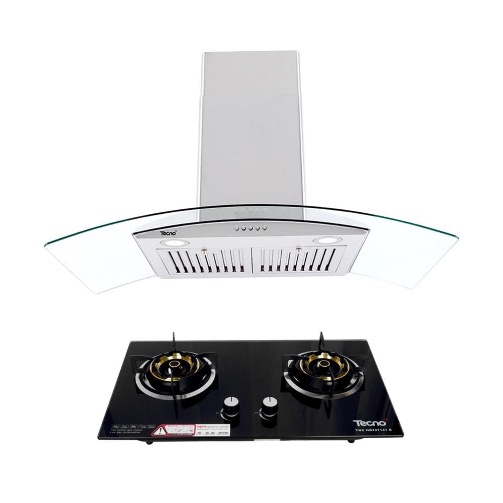 เตาฝัง+เครื่องดูดควัน TECNOSTAR SET HD 3590+HOB 207141 GB