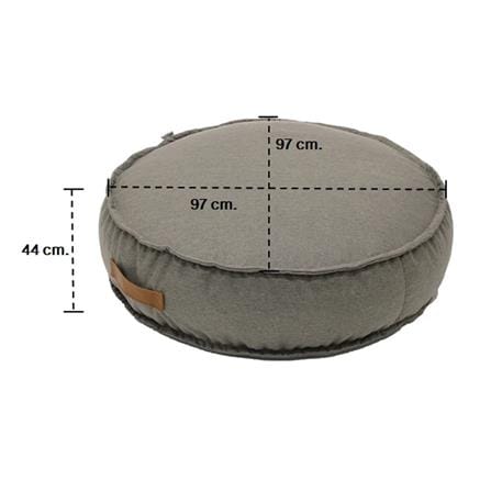 สตูลกลม KONCEPT BEANBAG RUSHY สีน้ำตาล_2