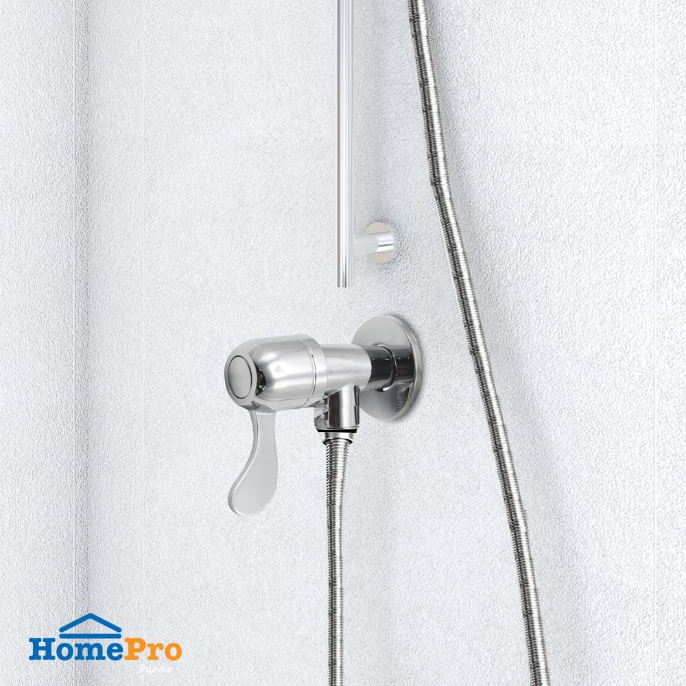วาล์วฝักบัว 1 ทาง BATH TIME BT-001-7 สีเงิน