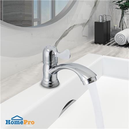 ก๊อกอ่างล้างหน้า BATH TIME BT-001-2 สีโครม_3