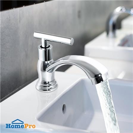 ก๊อกอ่างล้างหน้า BATH TIME BT-002 สีโครม_3