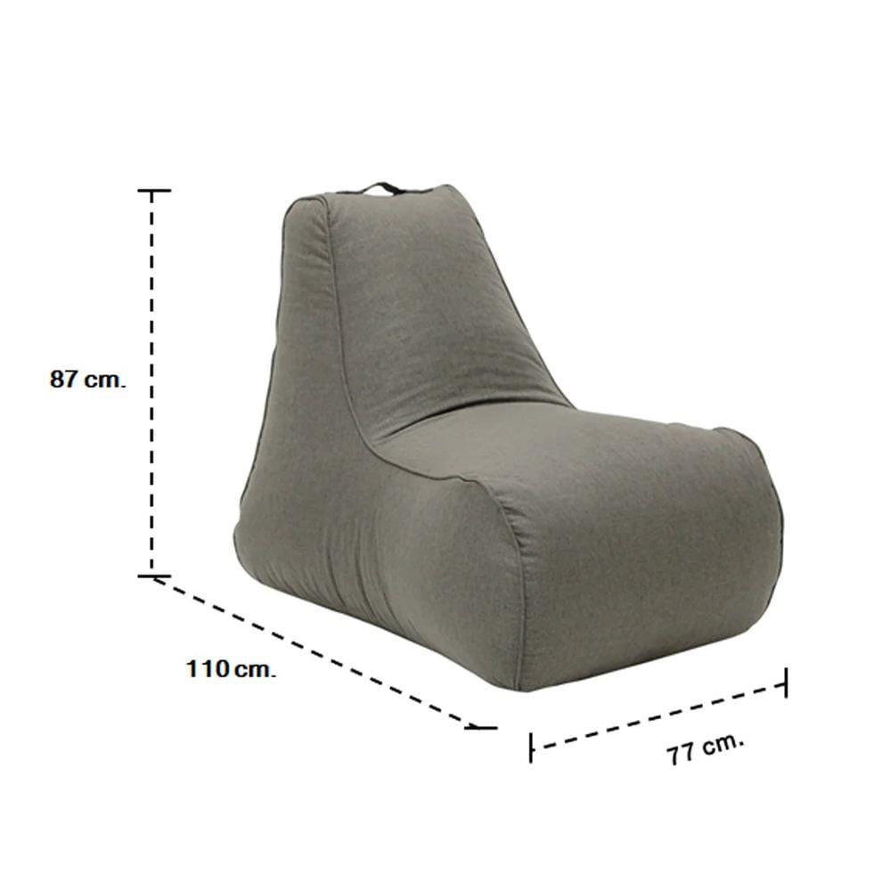 สตูลสามเหลี่ยม KONCEPT BEANBAG RUSHY สีน้ำตาล