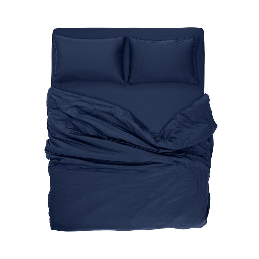 ชุดผ้าปูที่นอน 6 ฟุต 7 ชิ้น BENEATH NAVY BLUE