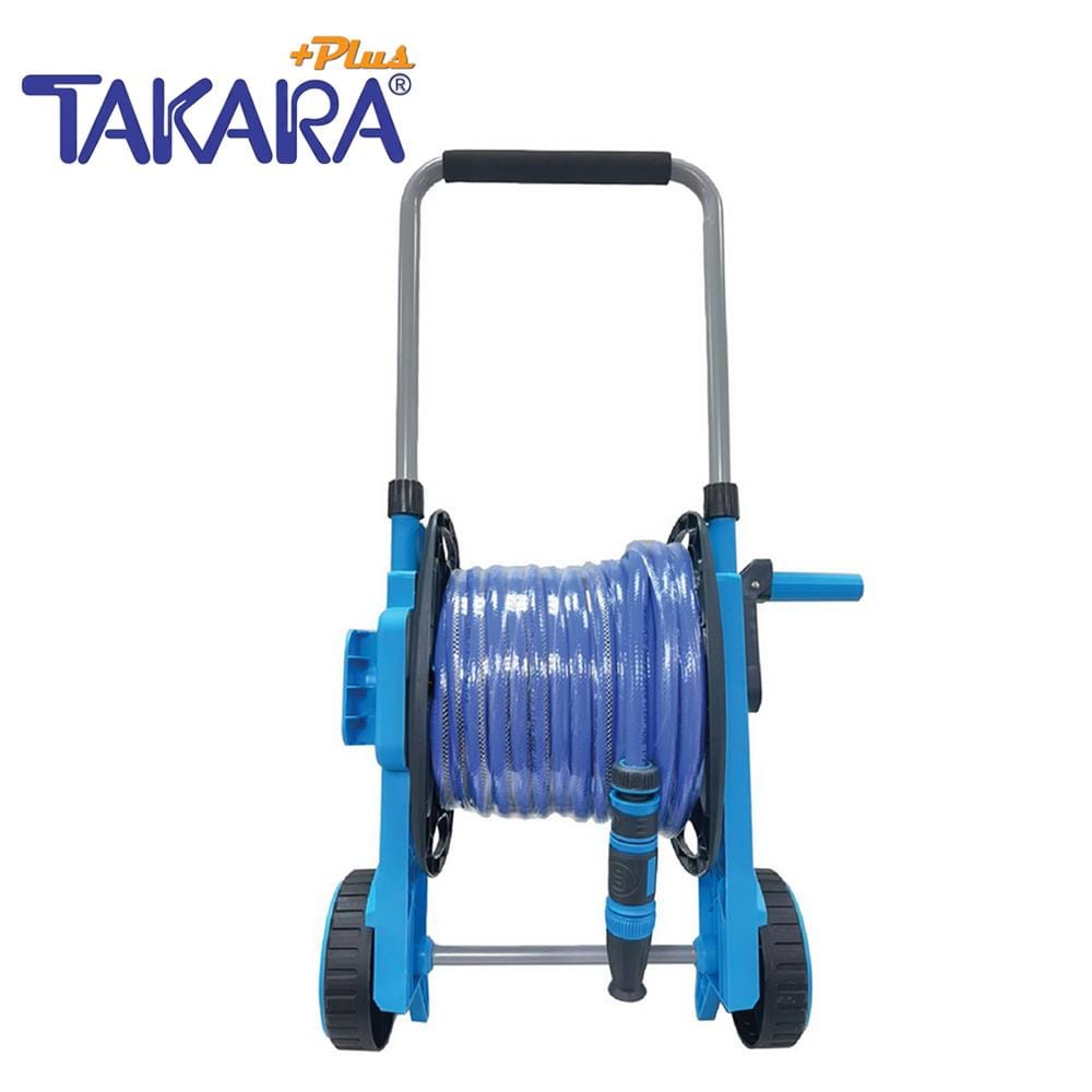 สายยางโรล TAKARA PLUS 1/2 นิ้วX30 ม. สีฟ้า-ดำ