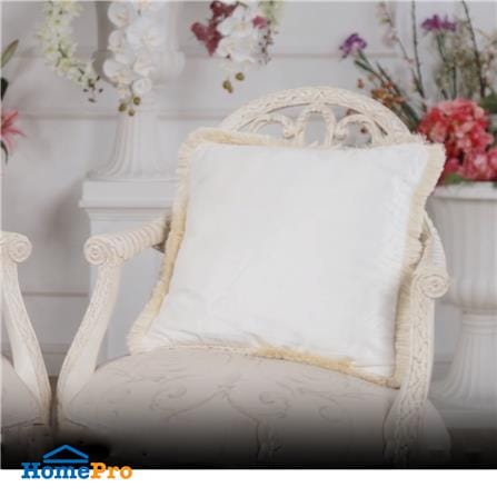 หมอนอิง HOME LIVING STYLE MINK 18X18 นิ้ว สีครีม_6