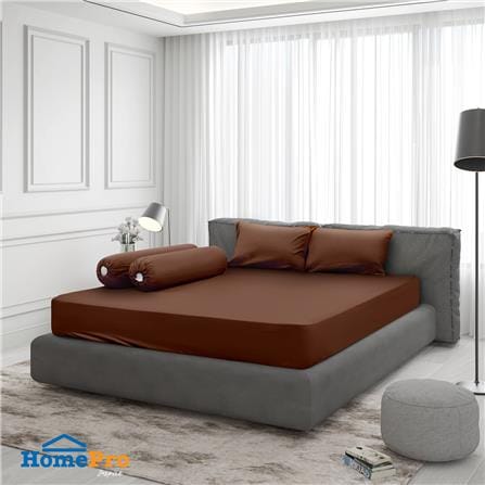 ชุดผ้าปูที่นอน 5 ฟุต 5 ชิ้น ME LIVING PANTONE BROWN_1