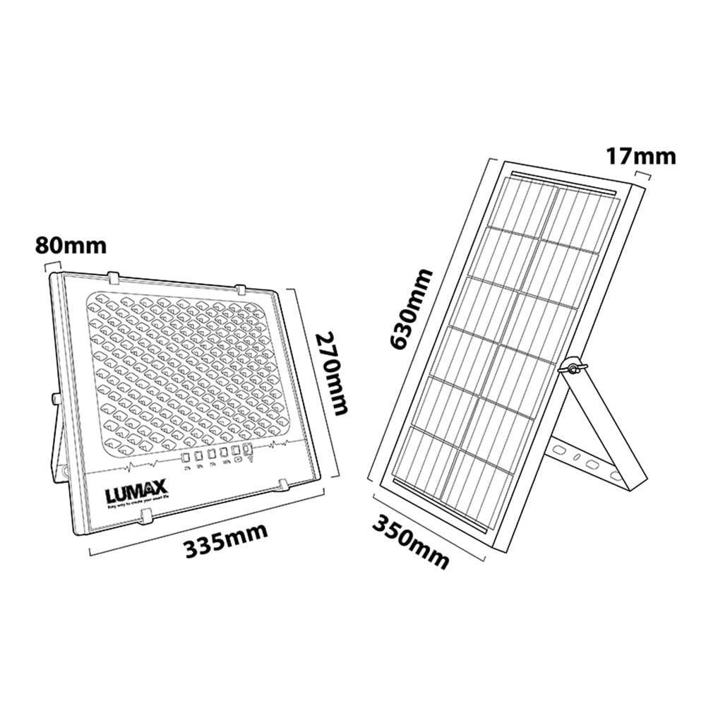 ไฟสปอตไลท์ SOLAR LUMAX 58-L0024 300 วัตต์ DAYLIGHT สีเทา