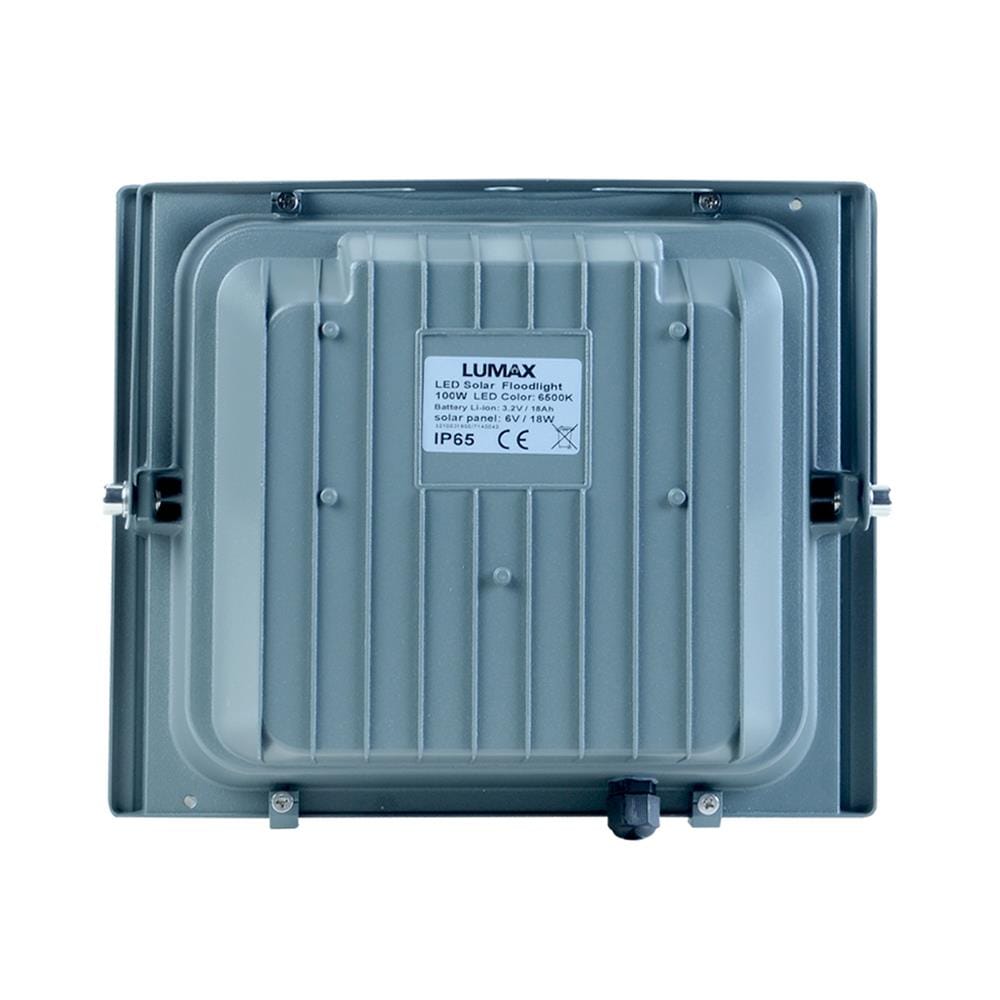 ไฟสปอทไลท์ SOLAR LUMAX 58-L0022 100 วัตต์ เดย์ไลท์ สีเทา