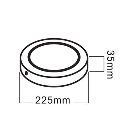 ดาวน์ไลท์ LED SHINING S-DLS01865C-1R(WH) 8 นิ้ว 18 วัตต์ DAYLIGHT สีขาว_6