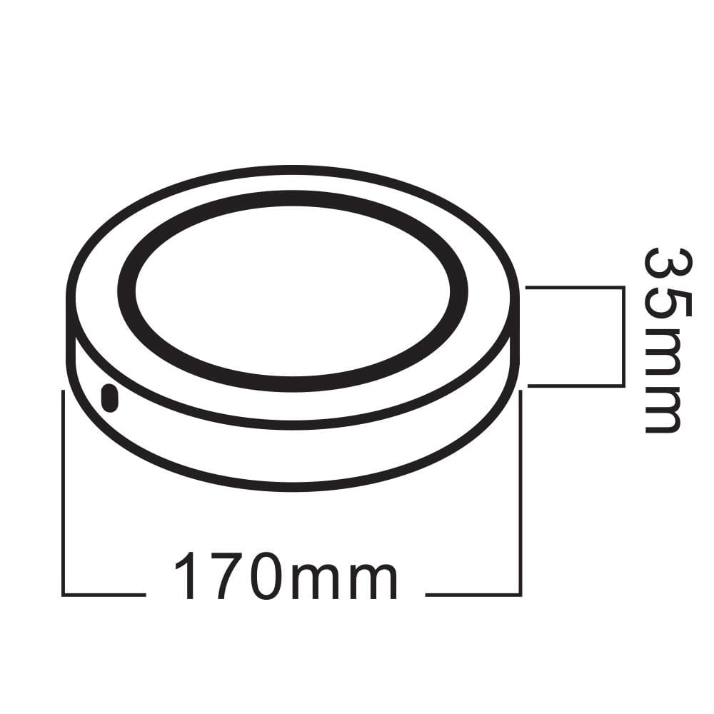 ดาวน์ไลท์ LED SHINING S-DLS01265C-1R(WH) 6 นิ้ว 12 วัตต์ DAYLIGHT สีขาว