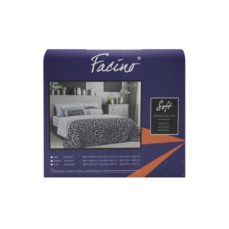ชุดผ้าปูที่นอน 6 ฟุต 5 ชิ้น FACINO PRINT FA075_4