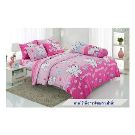 ชุดผ้าปูที่นอน 6 ฟุต 5 ชิ้น TULIP C.KITTY 60012-DLC123_0
