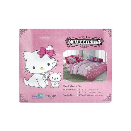 ชุดผ้าปูที่นอน 6 ฟุต 5 ชิ้น TULIP C.KITTY 60012-DLC123_3