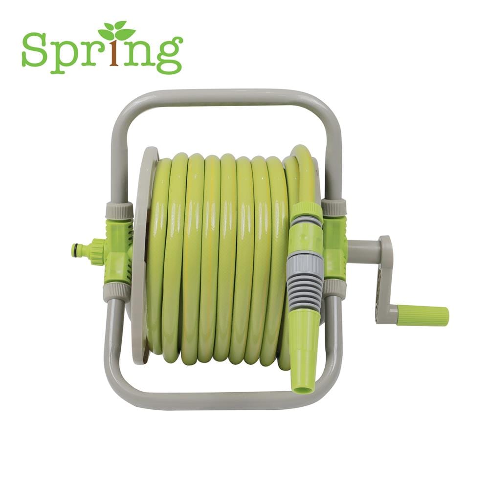 สายยางโรล SPRING RL12 GN20 1/2 นิ้วX20 ม. สีเขียว/เทา