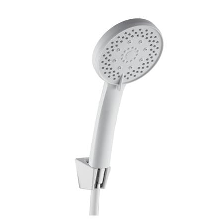 ชุดฝักบัวสายอ่อน 5 ระดับ RASLAND WHITE-9999 สีขาว