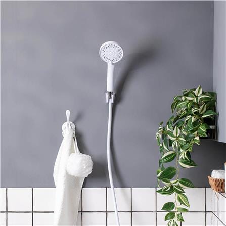 ชุดฝักบัวสายอ่อน 5 ระดับ RASLAND WHITE-9999 สีขาว_4