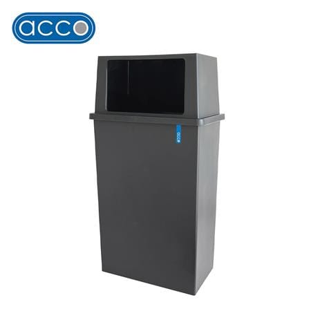 ถังขยะเหลี่ยม ACCO 40 ลิตร สีเทาเข้ม_0