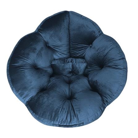เบาะรองนั่ง HOME LIVING STYLE FLOWER 34X43 นิ้ว สีน้ำเงิน