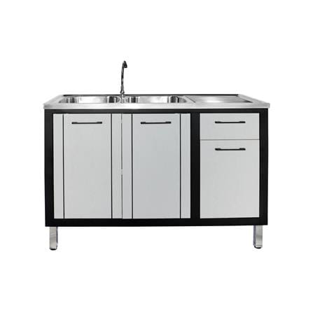 ตู้ตั้งพื้น CABIN HARVIN 2 หลุม 1 ที่พัก 120x85x50 ซม. สีเทา