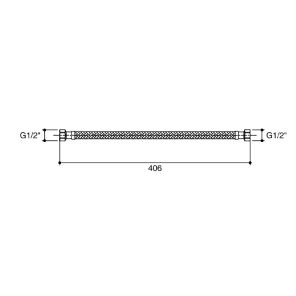 สายน้ำดีสเตนเลส 16 นิ้ว KOHLER K-1177889